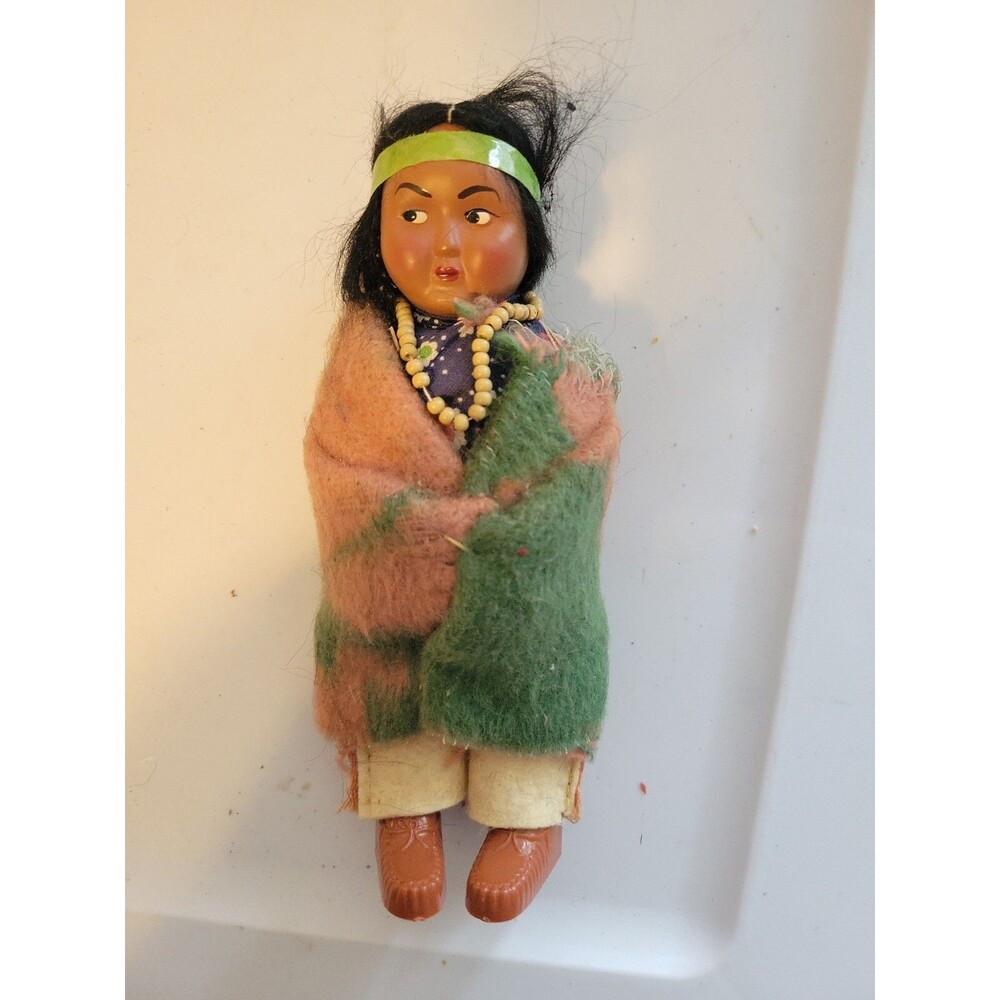 Skookum Bully Good 6.5" Native American Indian Child Doll Vintage